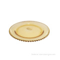 13 inch gold rim glass Plates for wedding